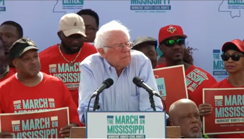 Senator Bernie Sanders - The March on Mississippi