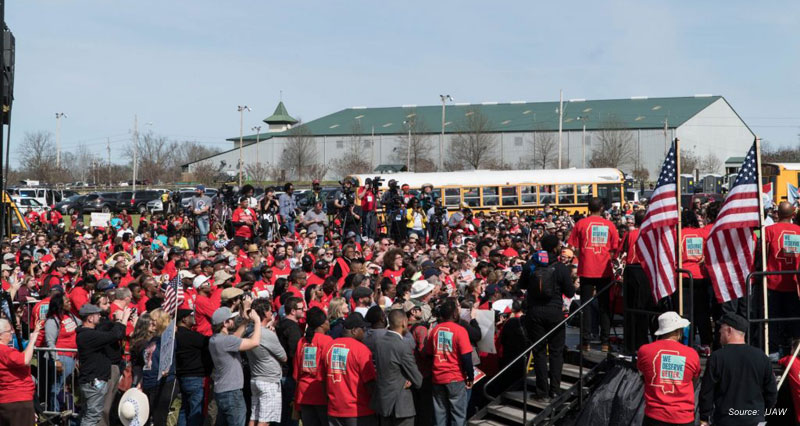 UAW March On Mississippi Nissan Canton
