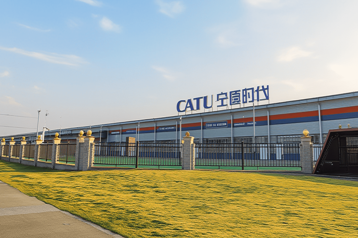 CATL building logo sign